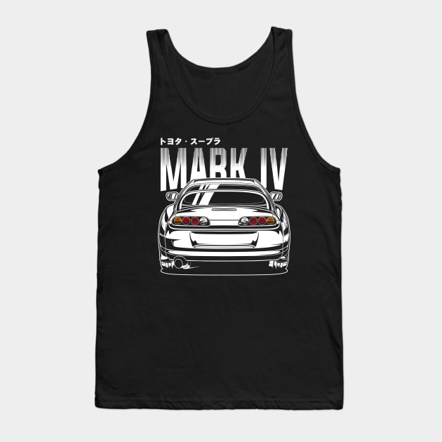 Toyota Supra Mk4 (White Print) Tank Top by idrdesign